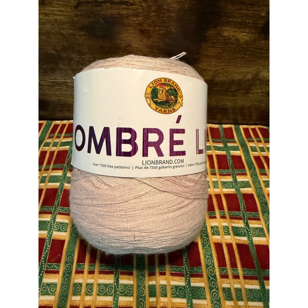 Lion Brand Ombre Life Yarn Cloudy Day 209 Cotton Blend Super Fine 1 437yd 100g